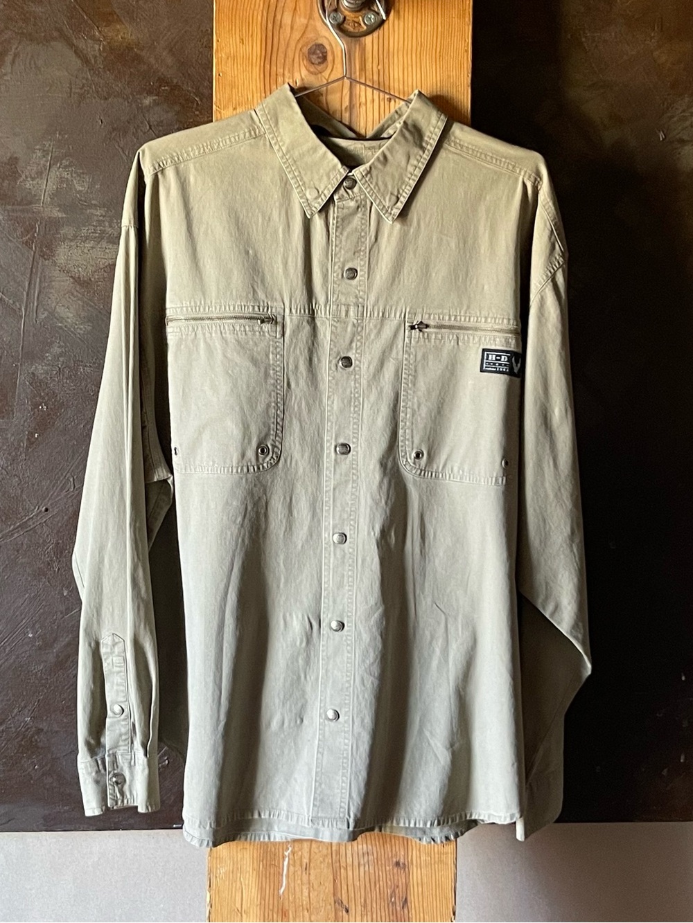 Harley-Davidson Olive-Tone Lightweight Shirt Jacket